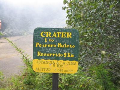 Einer der Krater des Volcan Baru