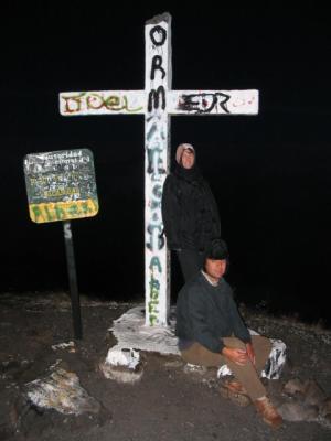 Gipfelkreuz des Volcan Baru