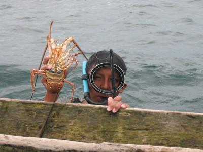 Taucherjunge in Bocas